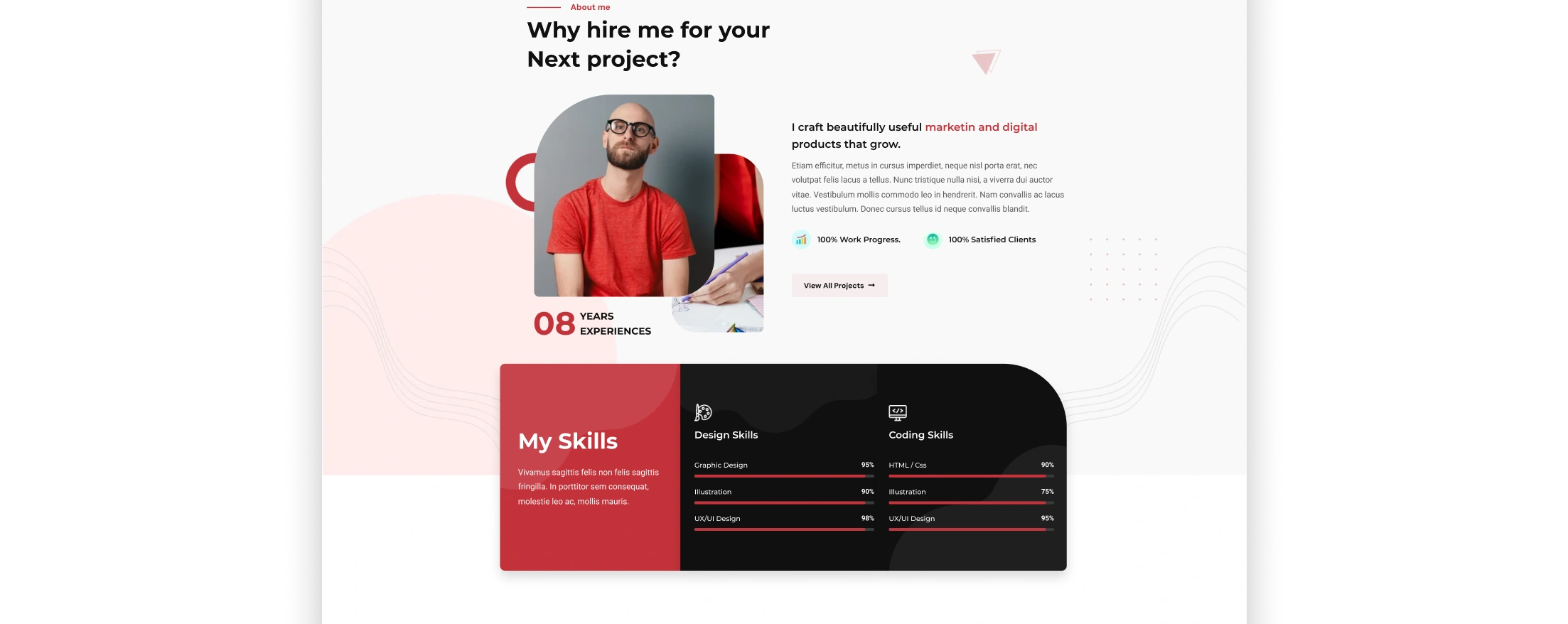 LenX – Creative Portfolio Website for Freelance Designer 2