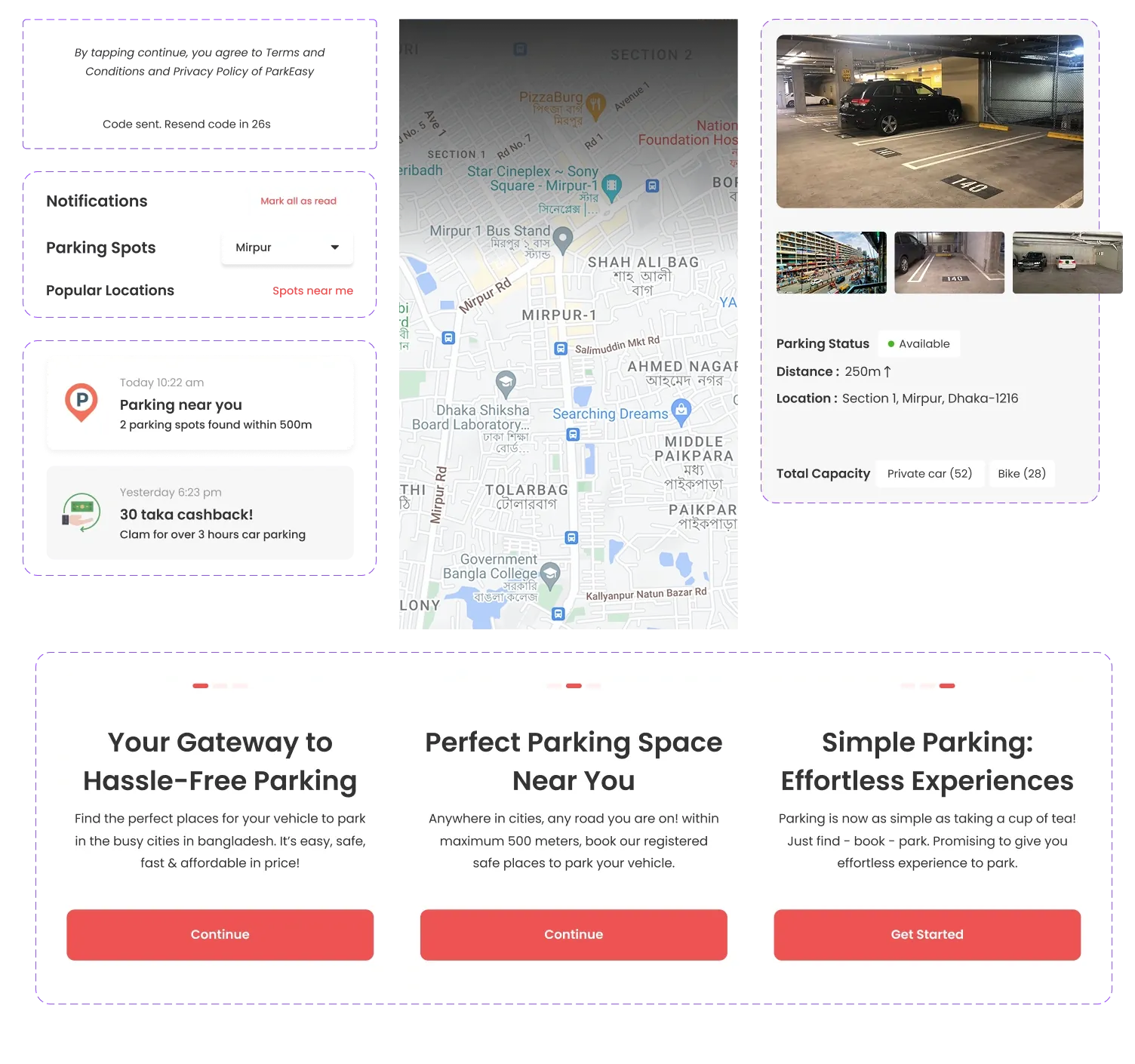 ParkEasy – Vehicle Parking Mobile App UI/UX Design 4