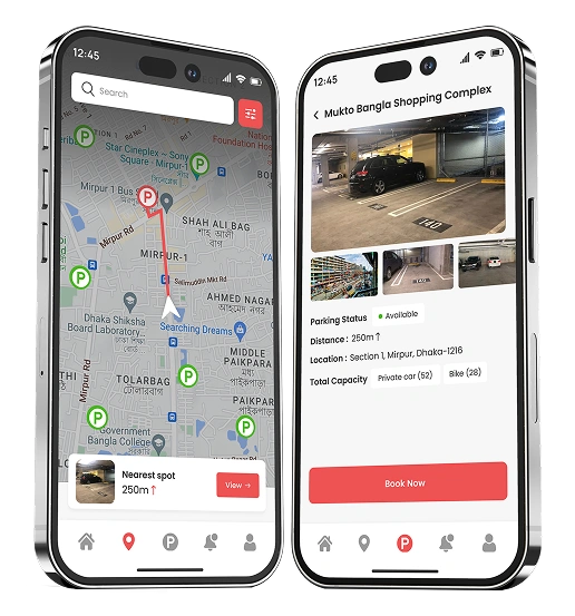 ParkEasy – Vehicle Parking Mobile App UI/UX Design 2