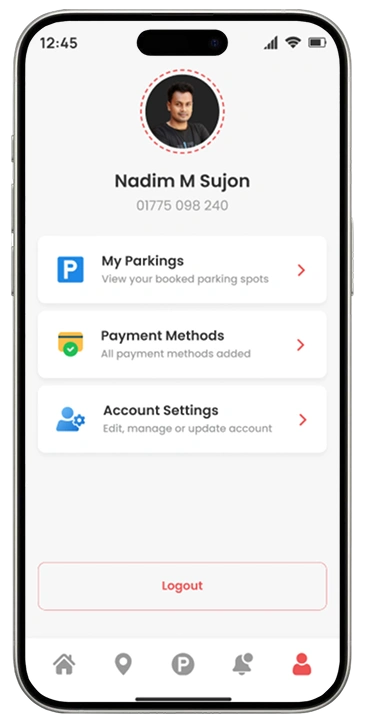 ParkEasy – Vehicle Parking Mobile App UI/UX Design 15