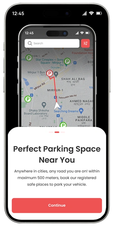 ParkEasy – Vehicle Parking Mobile App UI/UX Design 3