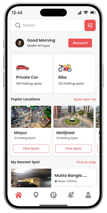 ParkEasy – Vehicle Parking Mobile App UI/UX Design 5