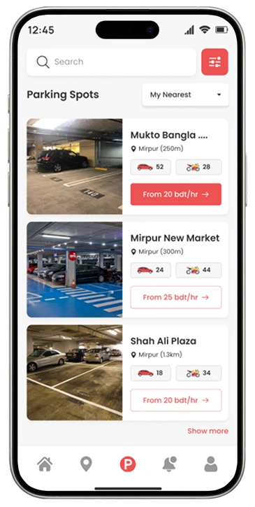 ParkEasy – Vehicle Parking Mobile App UI/UX Design 8