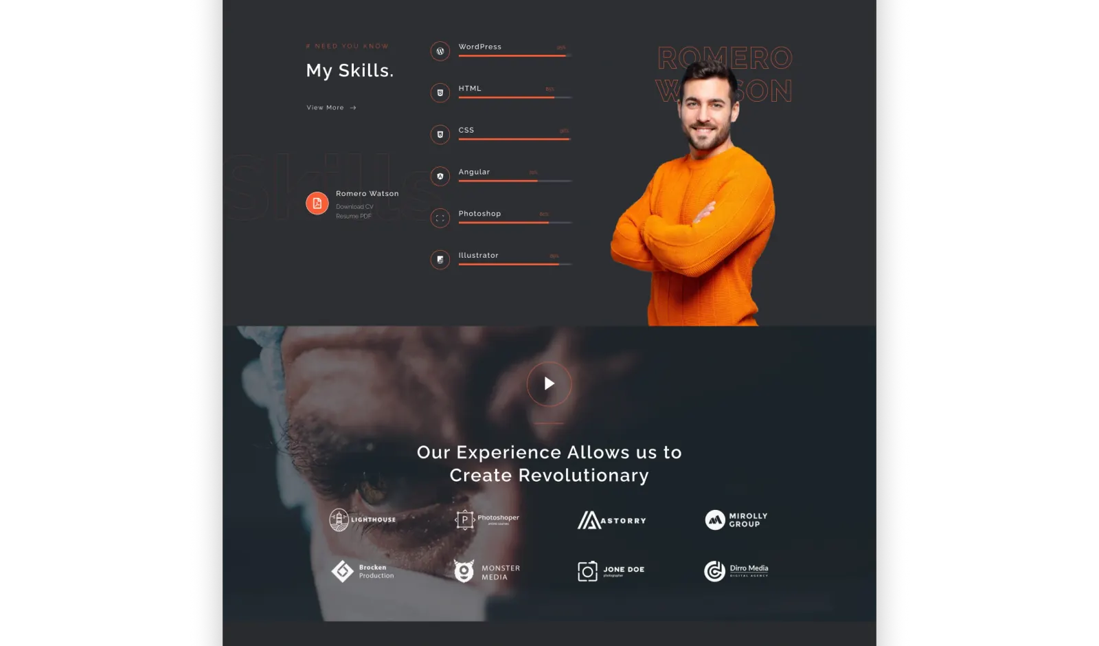 Romero – Responsive Portfolio Website for Digital Product Designer 4